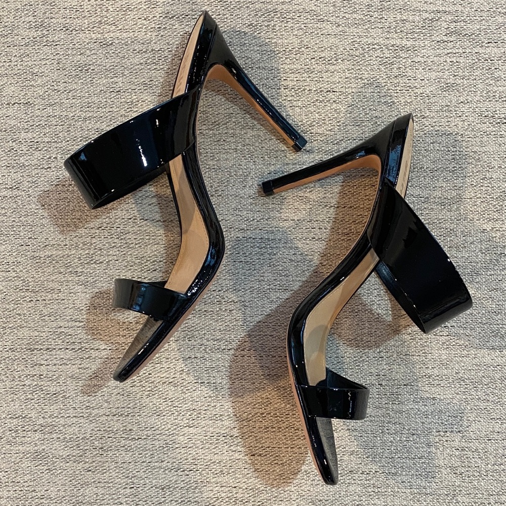 SCHUTZ Black Patent Strappy Heels - Picture 5 of 6